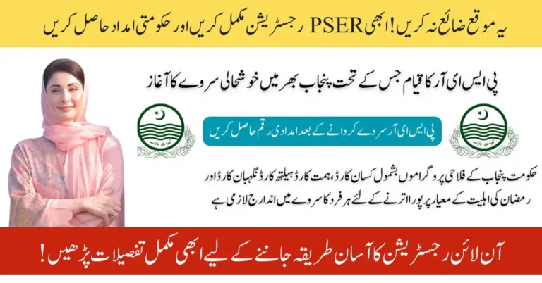 PSER Punjab 2025: How to Register & Check Eligibility for Financial Aid