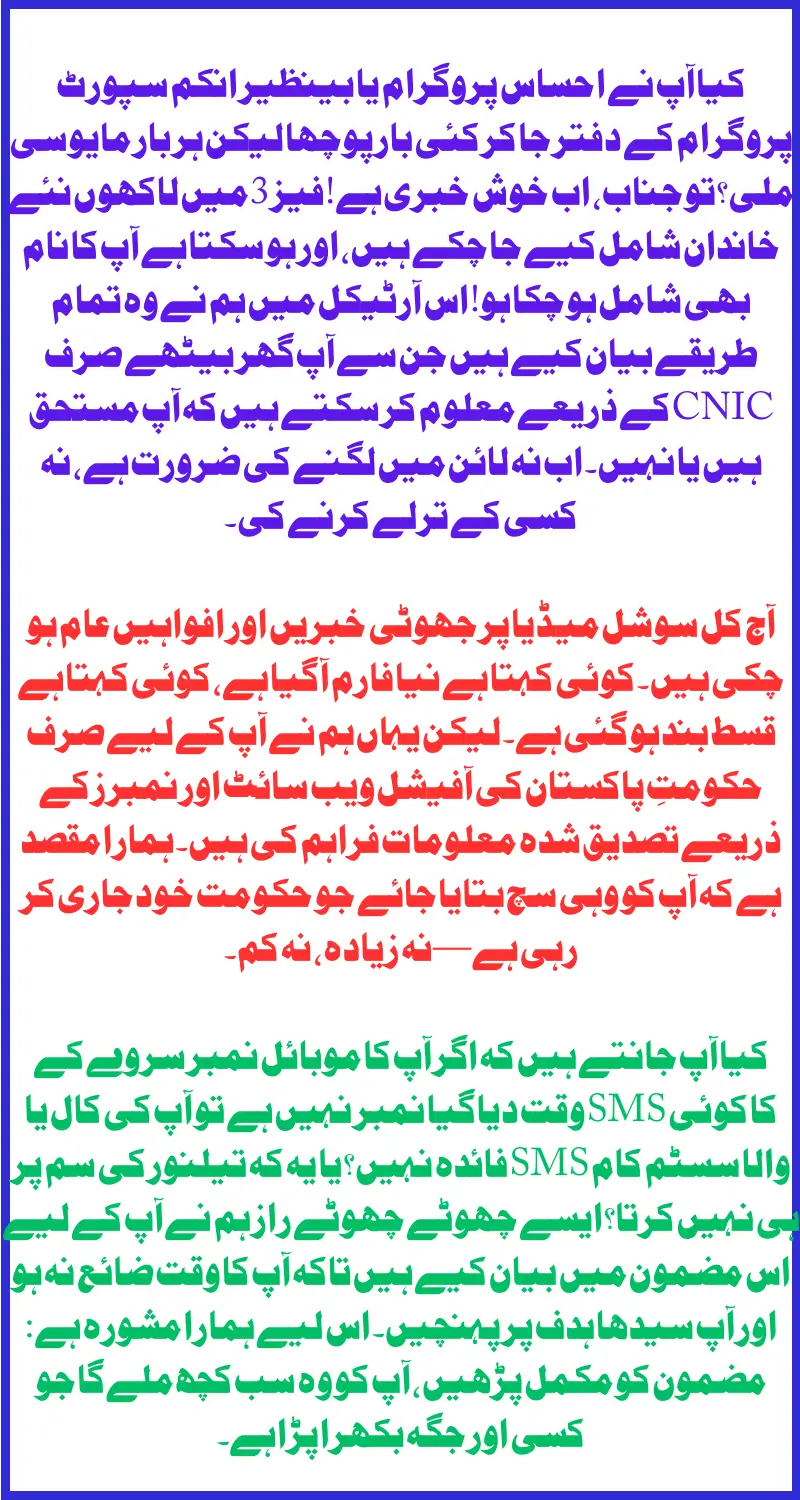 Benazir 8171 Program Phase 3 Eligibility – Check from Home [April 2025 Update]
