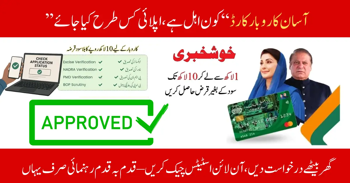 Now How To Check Asaan Karobar Card Application Status Online From Home – Complete Guide